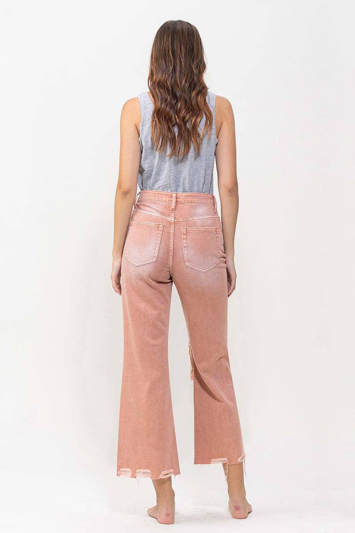 90'S VINTAGE CROP FLARE - BRANDIED MELON