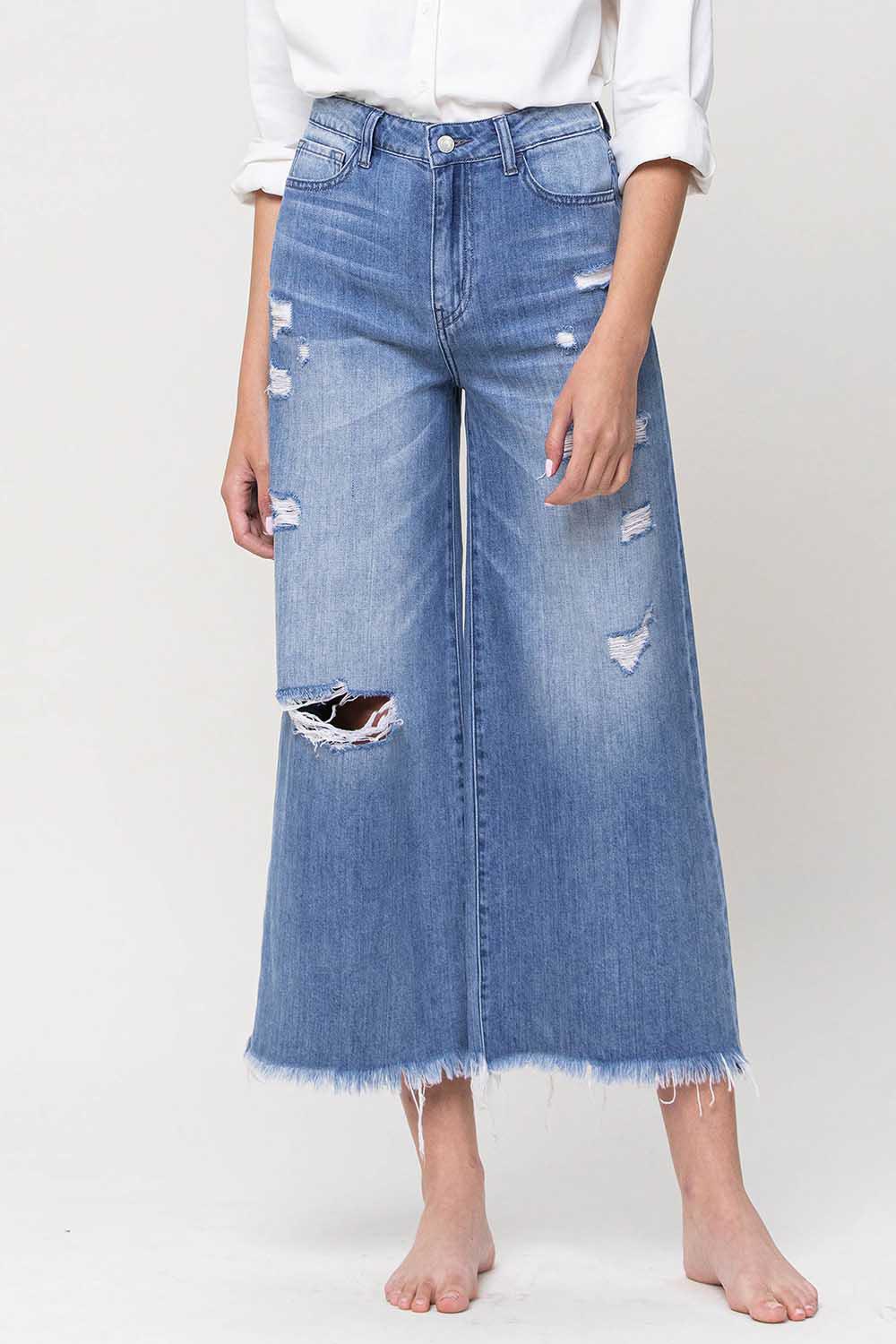 SUPER HIGH RISE CROP WIDE FLARE | OLIVIA EVERLAND