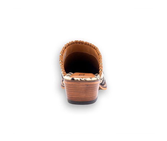 Heely Western Hand-Tooled Mules - S-6942