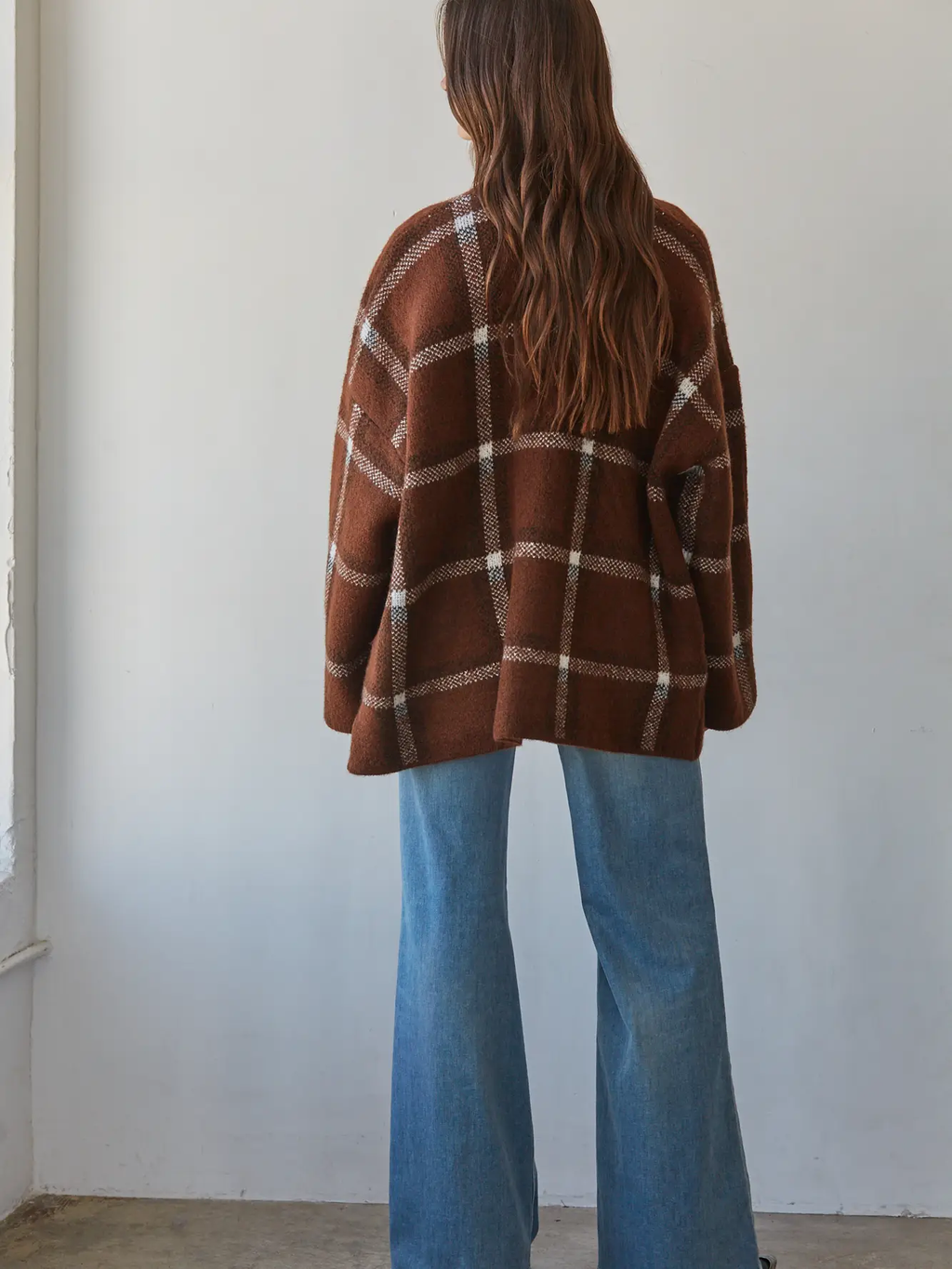 Knit Sweater Open Front Long Sleeve Cardigan Top