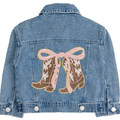 Cowgirl Cutie Patch Western Denim Jacket - Kids Clothing