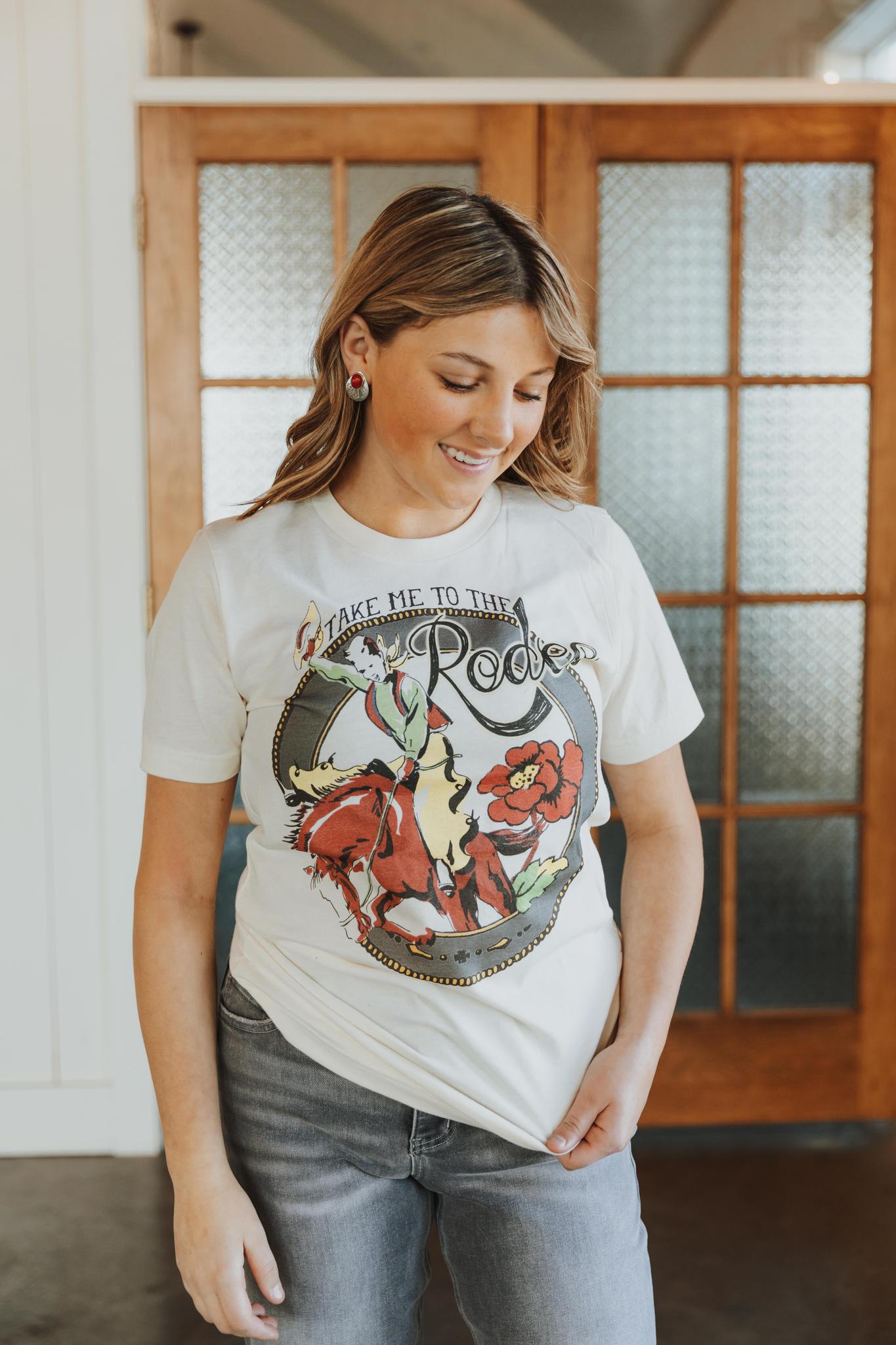 TAKE ME TO THE RODEO GRAPHIC T SHIRT
