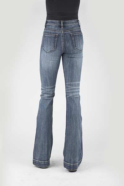 WOMENS JEAN 921 HIGH RISE FLARE FIT PLAIN BACK PKT HIGH RISE FLARE 11-054-0921-2411 BU