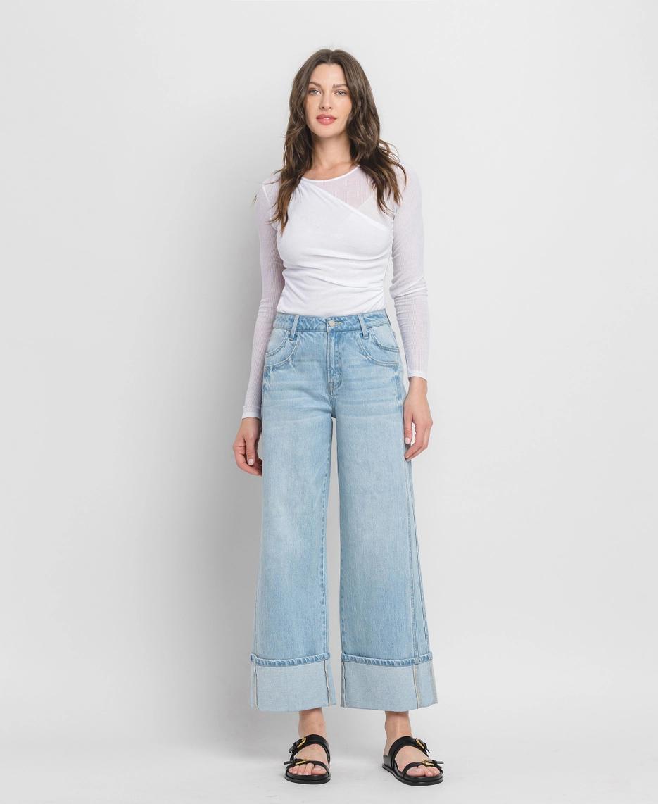 Super High Rise Baggy Wide Leg Jeans | Streamlined