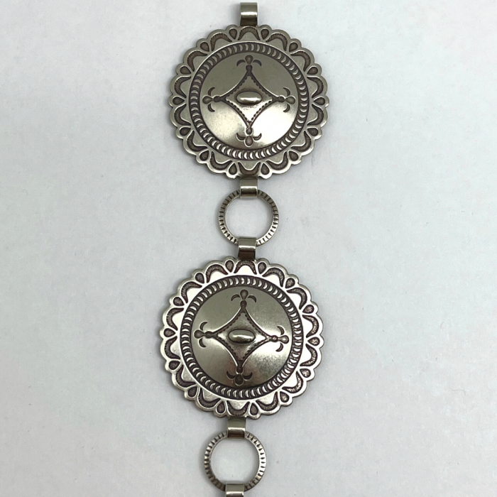 NICKEL CONCHO BELT CO-24