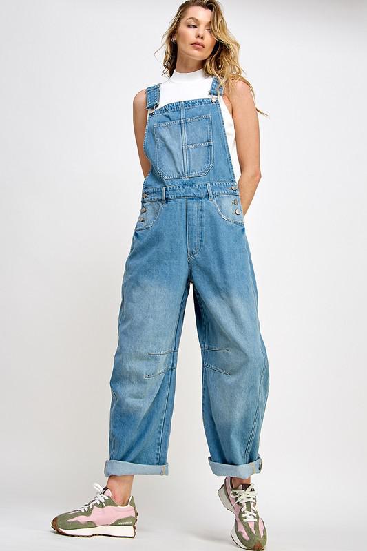 Barrel Pants Denim Overall