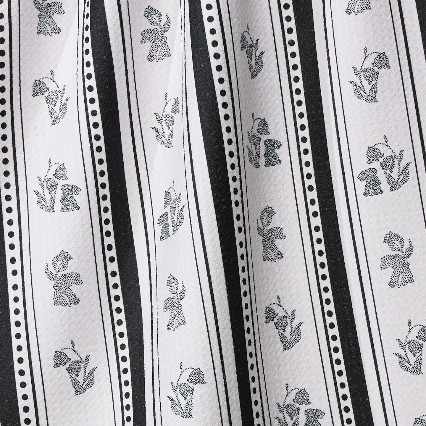 Bunny Dots Stripe Tea Towel