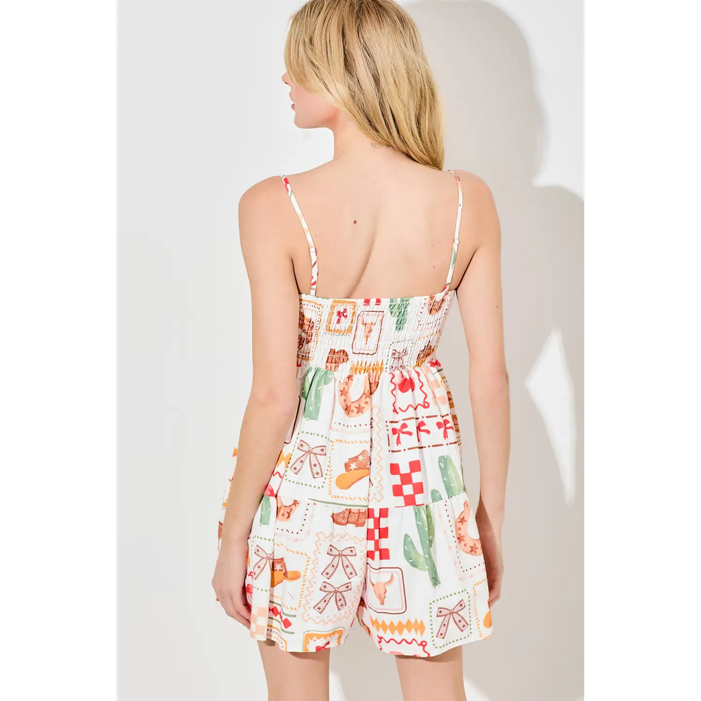Printed Romper