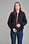 KIMES WOMEN'S MARINOS BOMBER OUTERWEAR - BLACK
