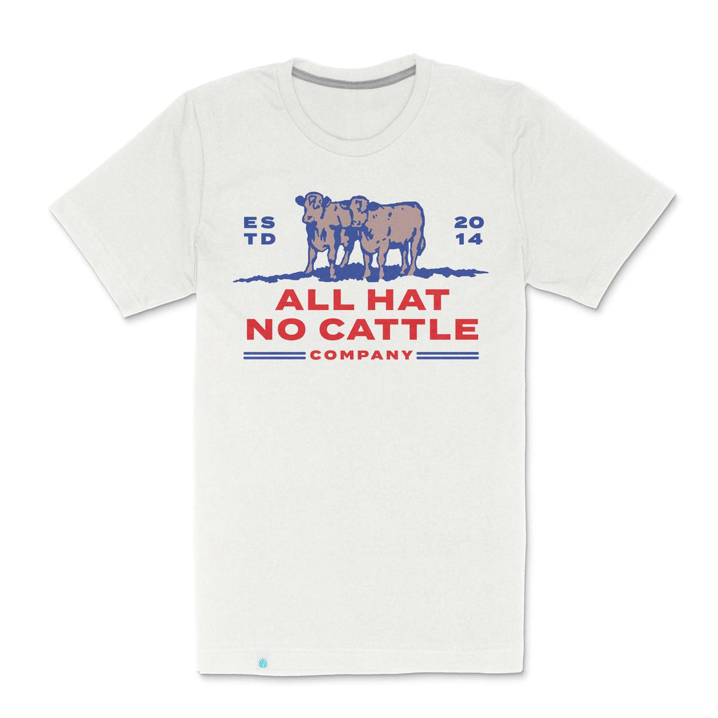 Sendero Provisions Company All Hat No Cattle T-Shirt - Vintage White