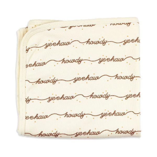 ORGANIC BABY BLANKET - HOWDY