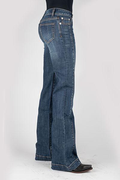 Stetson Women's Jean- 214 Trouser Fit Middle Seam Down Front - 11-054-0214-0813 BU