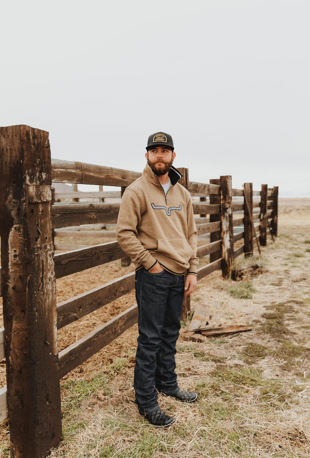 COWBOY COOL SUPPORT YOUR LOCAL COWBOY - BLACK