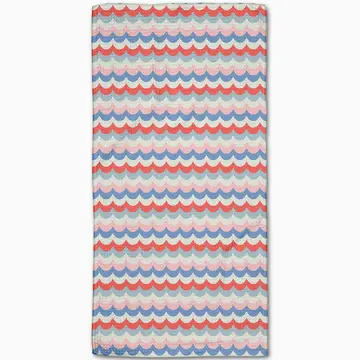 Scallop Stripes Bar Towel