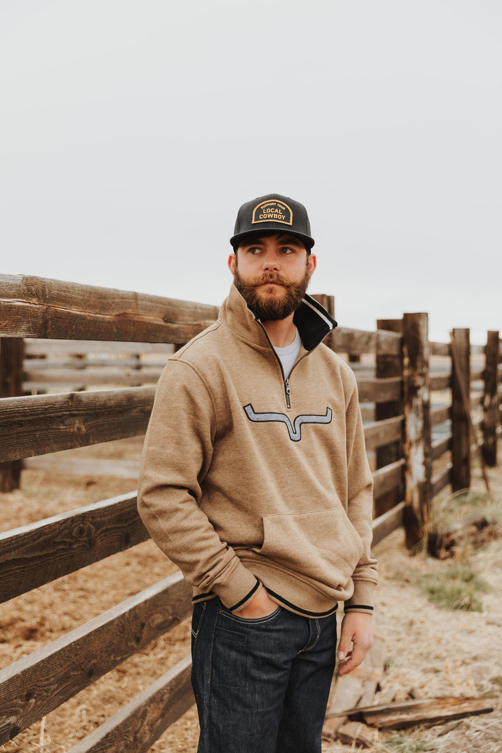 KIMES MEN'S FILMORE FLEECE ARMY HEATHER