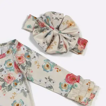 Vintage Floral Baby Gown