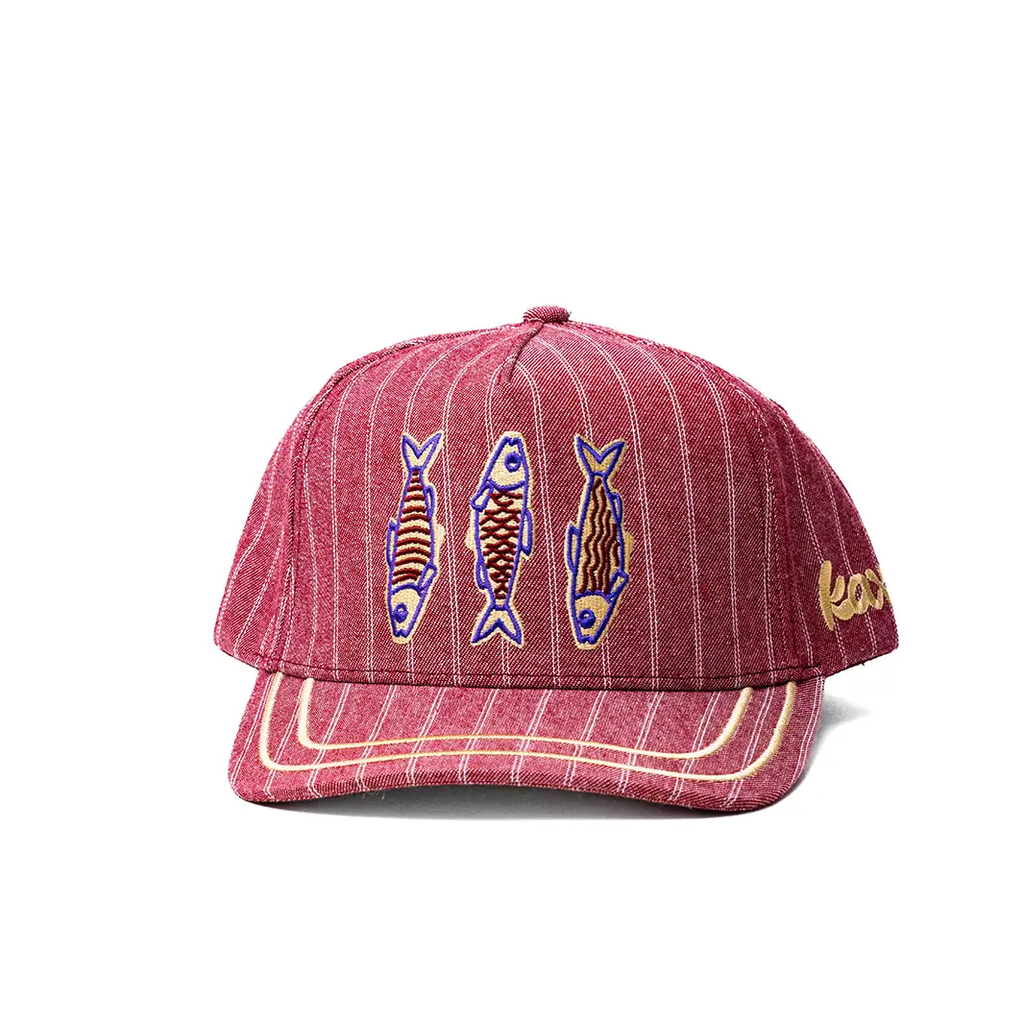 KAXI Gone Fishing Trucker Hat — Embroidered Fish, Mesh Back