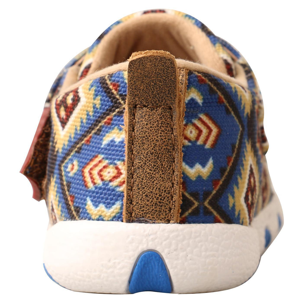 Driving Moc - Blue Multi Aztec ICA0019