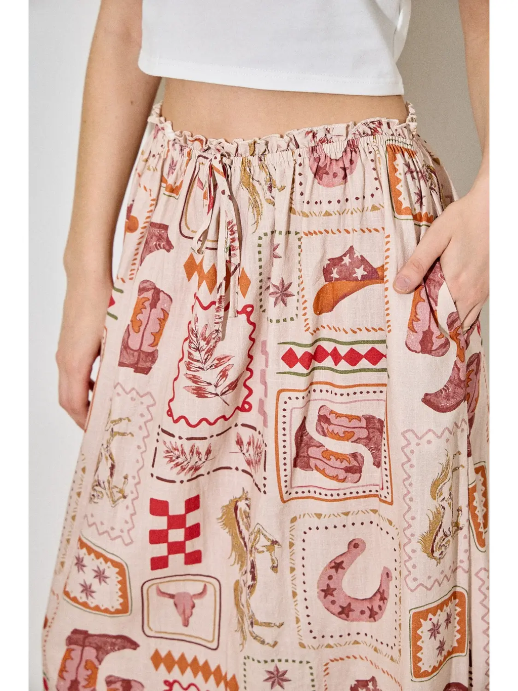 Western Maxi Skirt