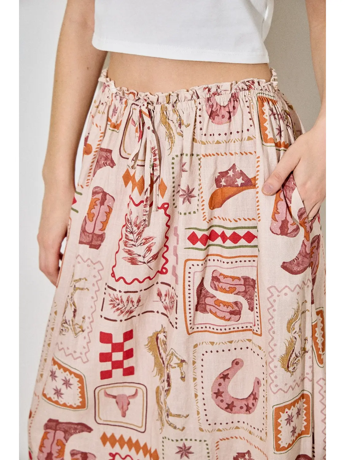 Western Maxi Skirt