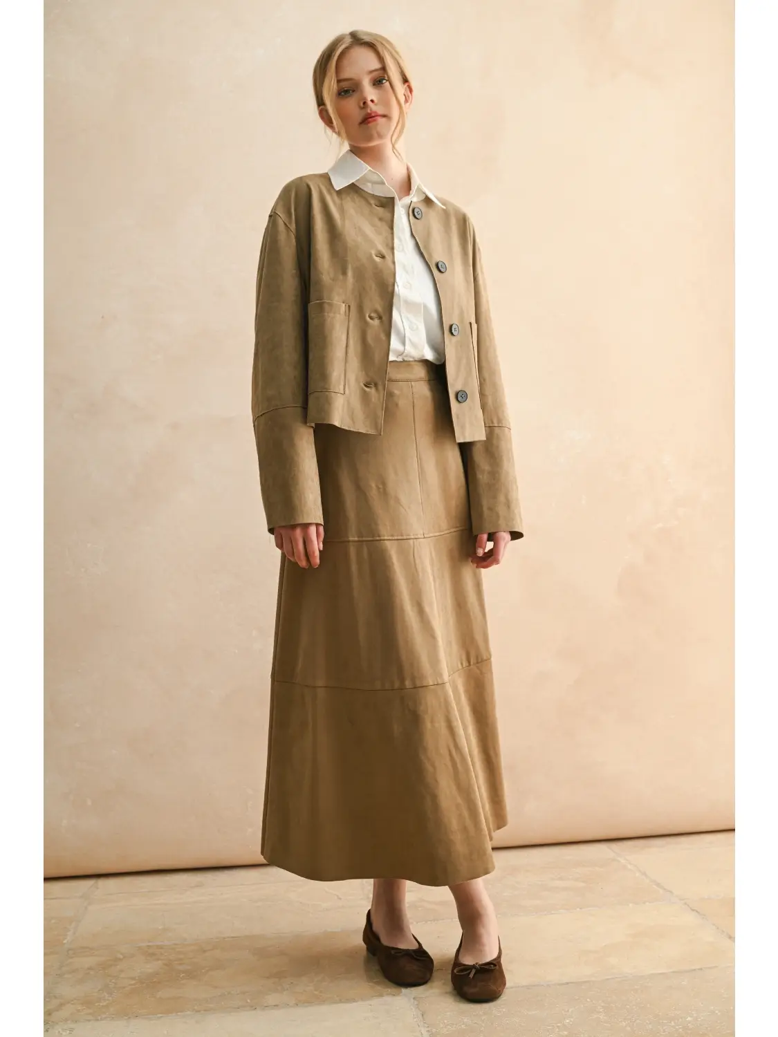 Suede Jacket - Mocha