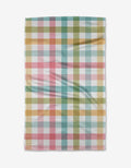Easter Parade Plaid Tea Towel