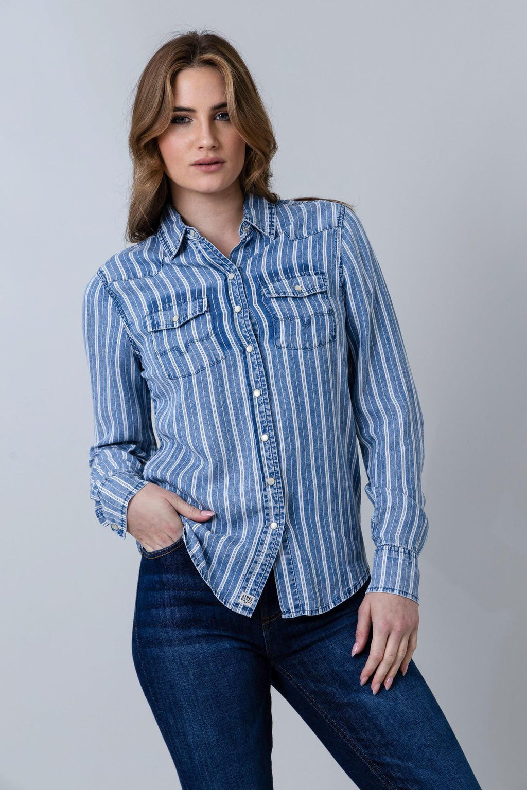 Kimes Women's KC TENCEL STRIPE