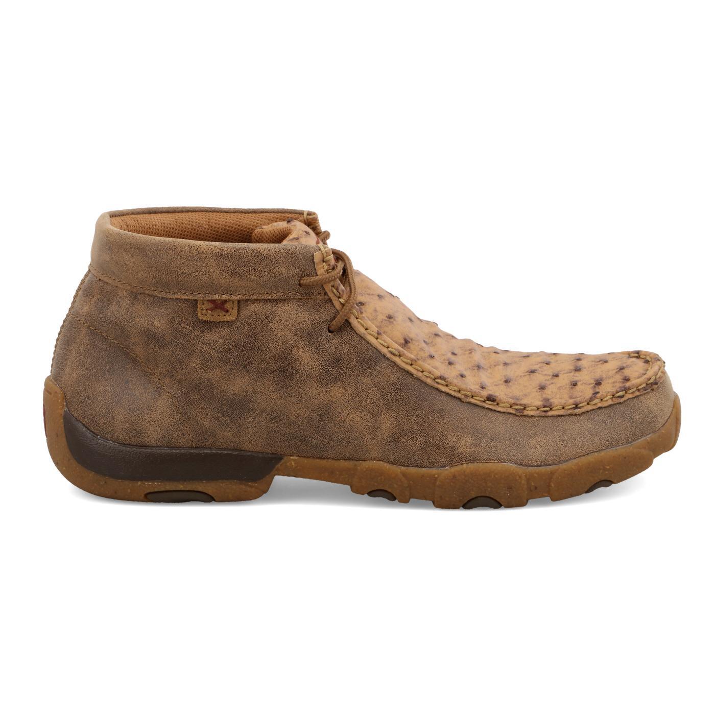 Chukka Driving Moc - Bomber & Tan Ostrich MDM0088