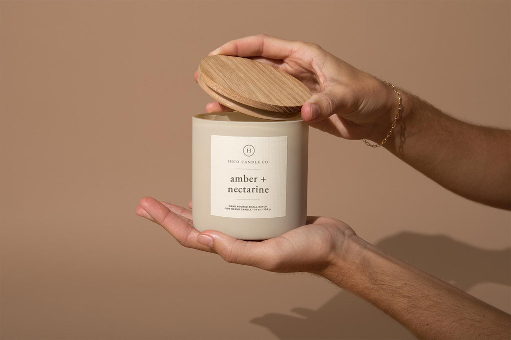 Amber + Nectarine - 14oz. Candle