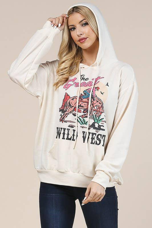 THE GREAT WILD WEST RELAXED FIT FRENCH TERRY HOODIE