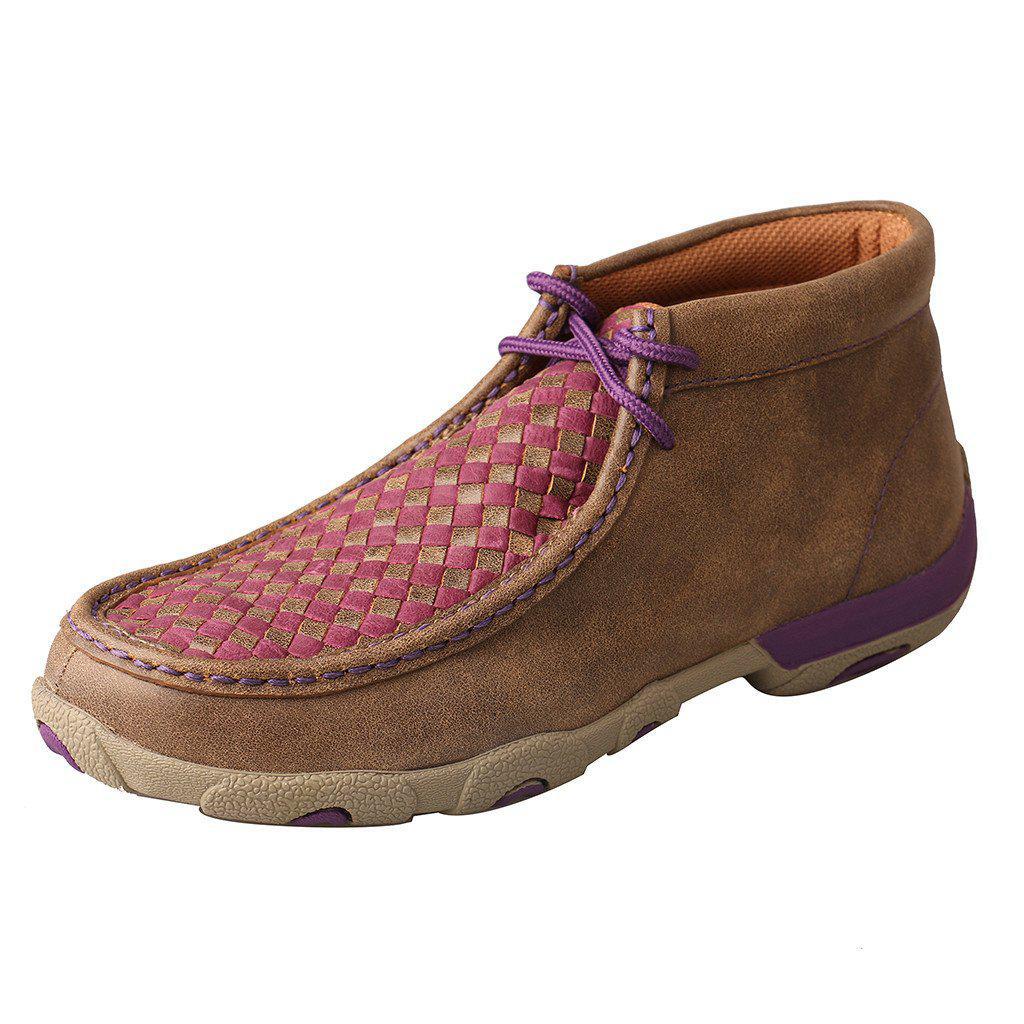 WOMENS DRIVING MOCCASINS - BOMBER/PURPLE WDM0042