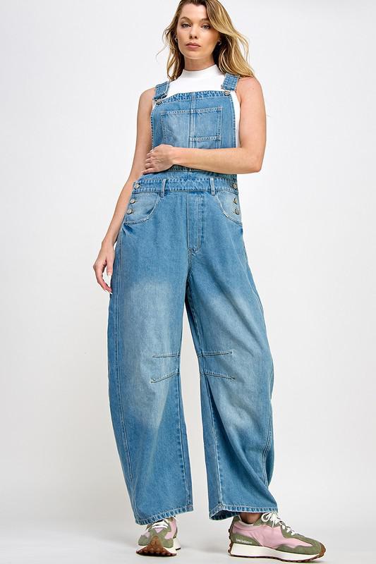 Barrel Pants Denim Overall