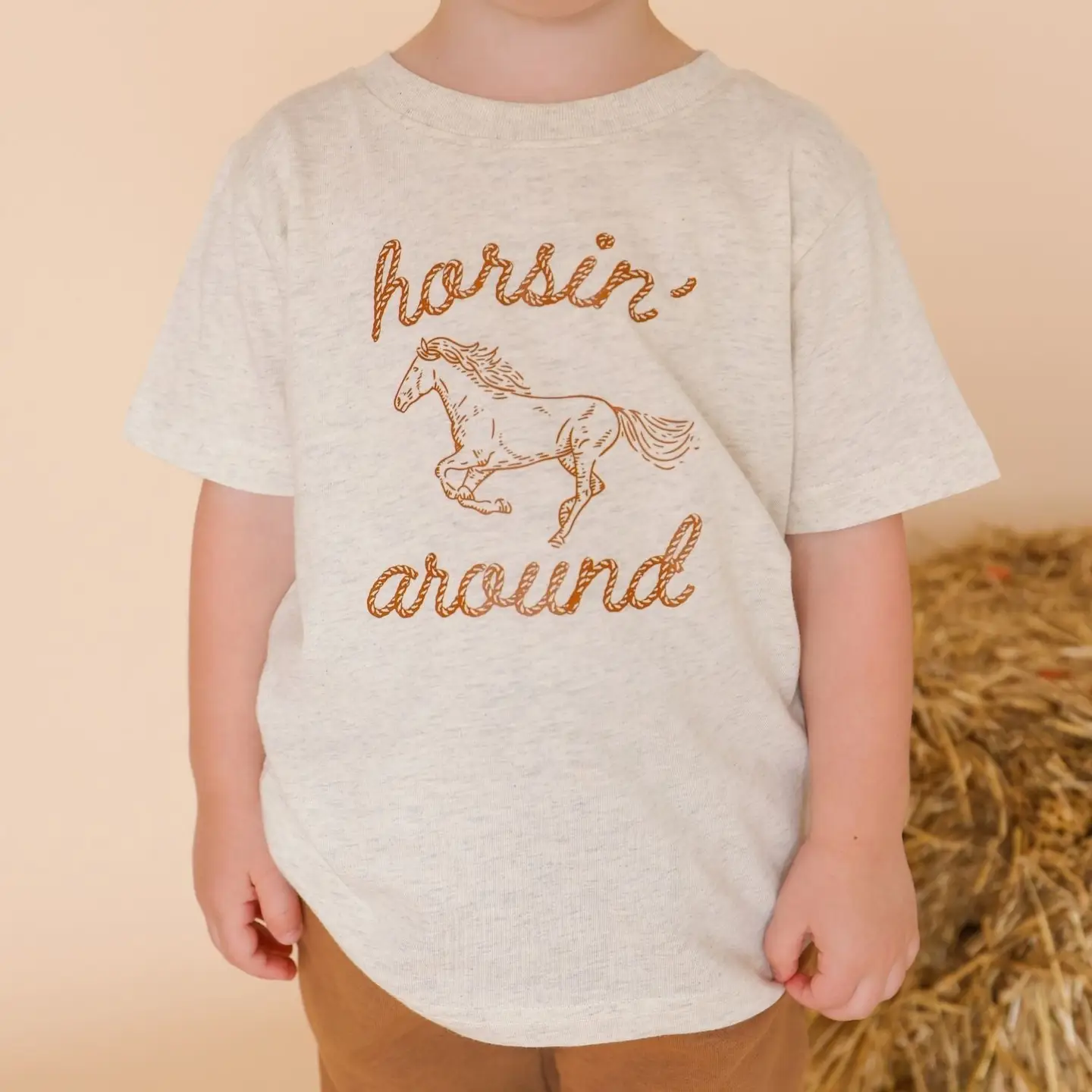 Horsin' Around Western Short Sleeve T-Shirt - Boys Clothing