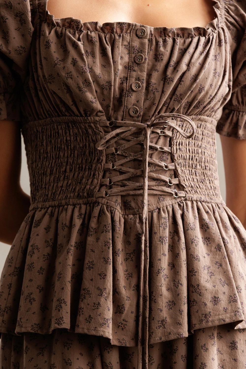 SMOCKED Waist Floral Jumpsuit