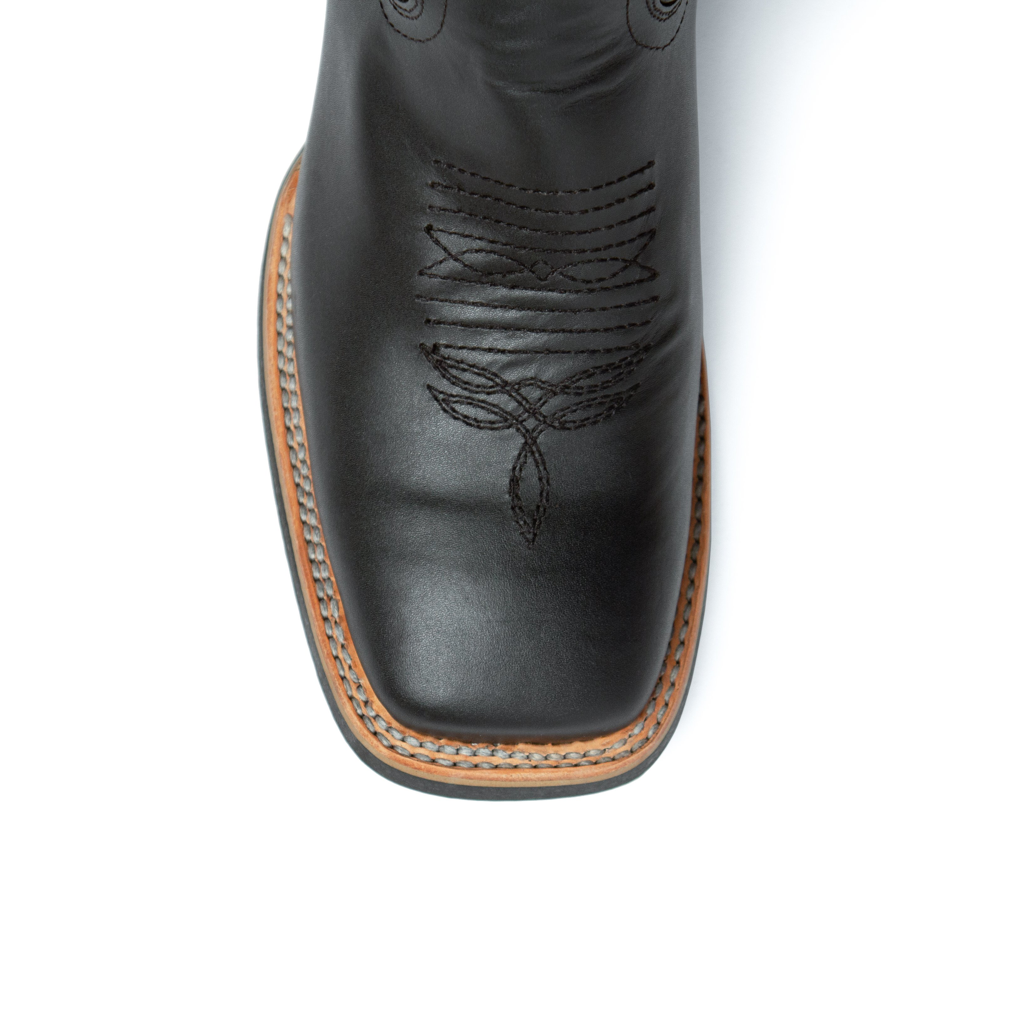 Men's French Black Rubber S-Toe