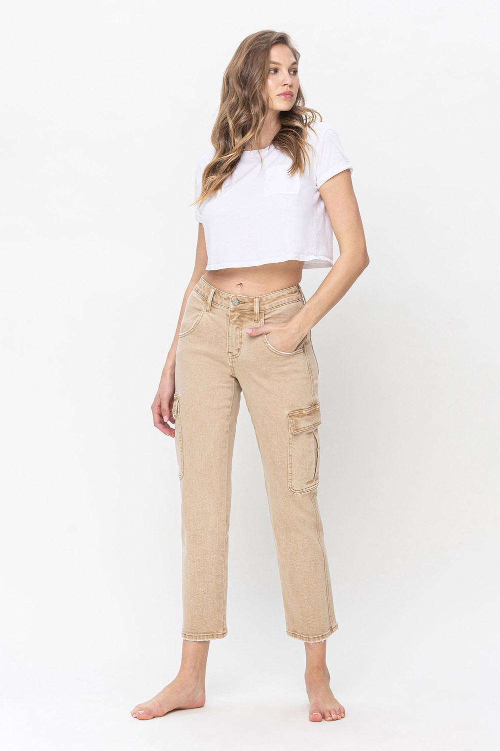 HIGH RISE RELAXED STRAIGHT CARGO - DIXIE INSTRUCTIVE