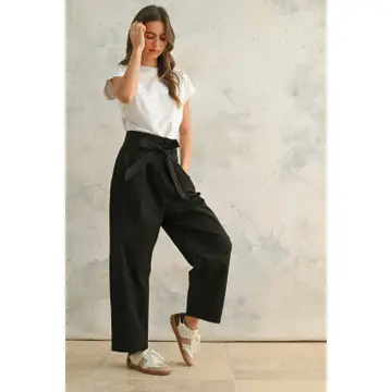 Twofer Jumpsuit - BLACK/WHITE