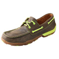 MEN'S TWISTED X DRIVING MOCS BOAT BOMBER/NEON YELLOW MDM0018