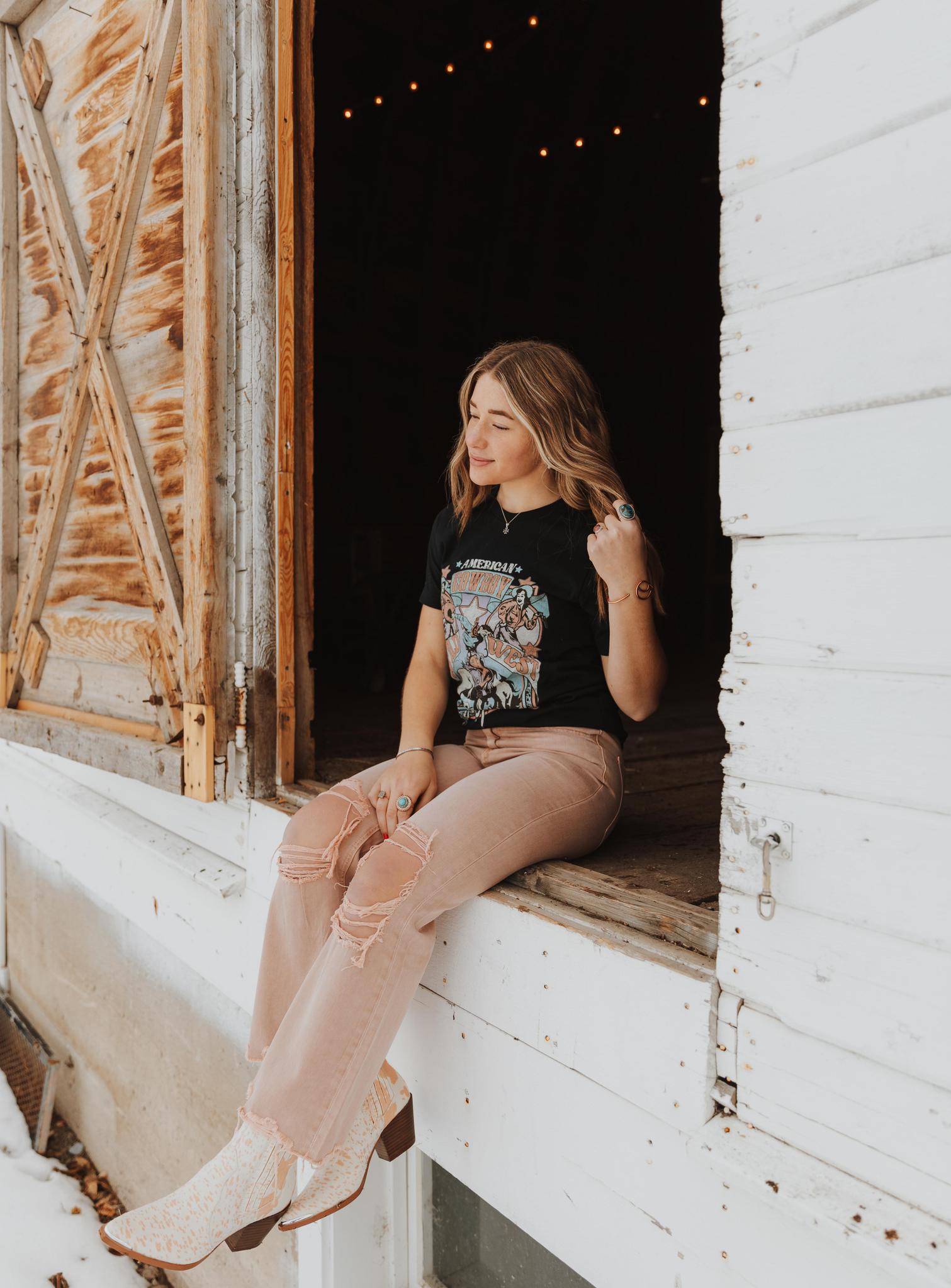 90S VINTAGE CROP FLARE - JULY SONG