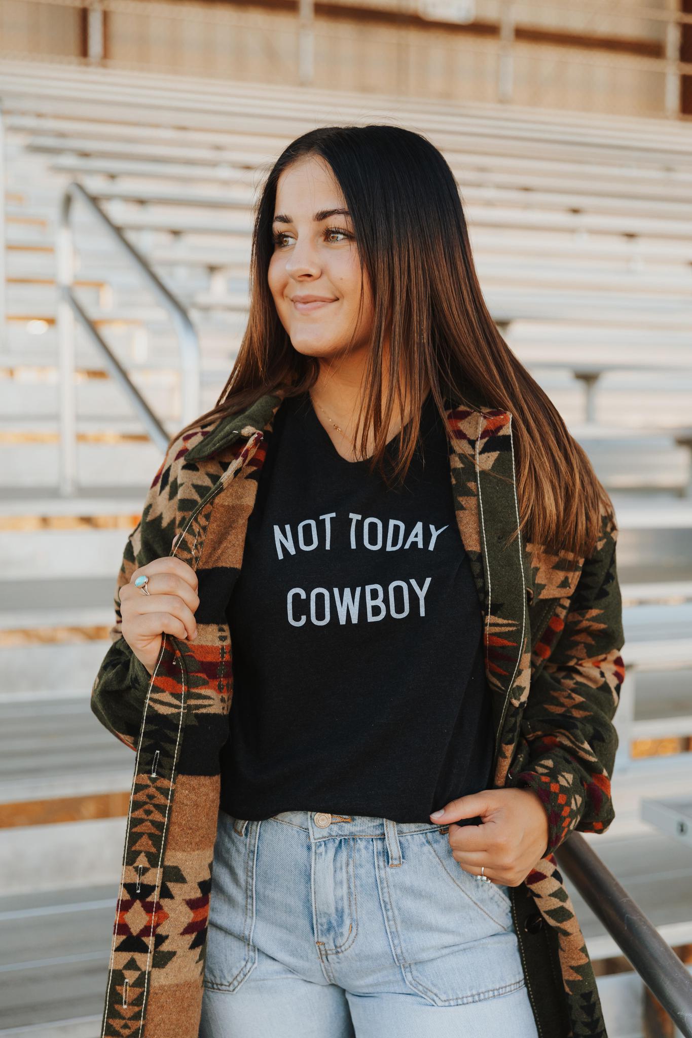 WESTERN AZTEC PRINT COAT - OLIVE