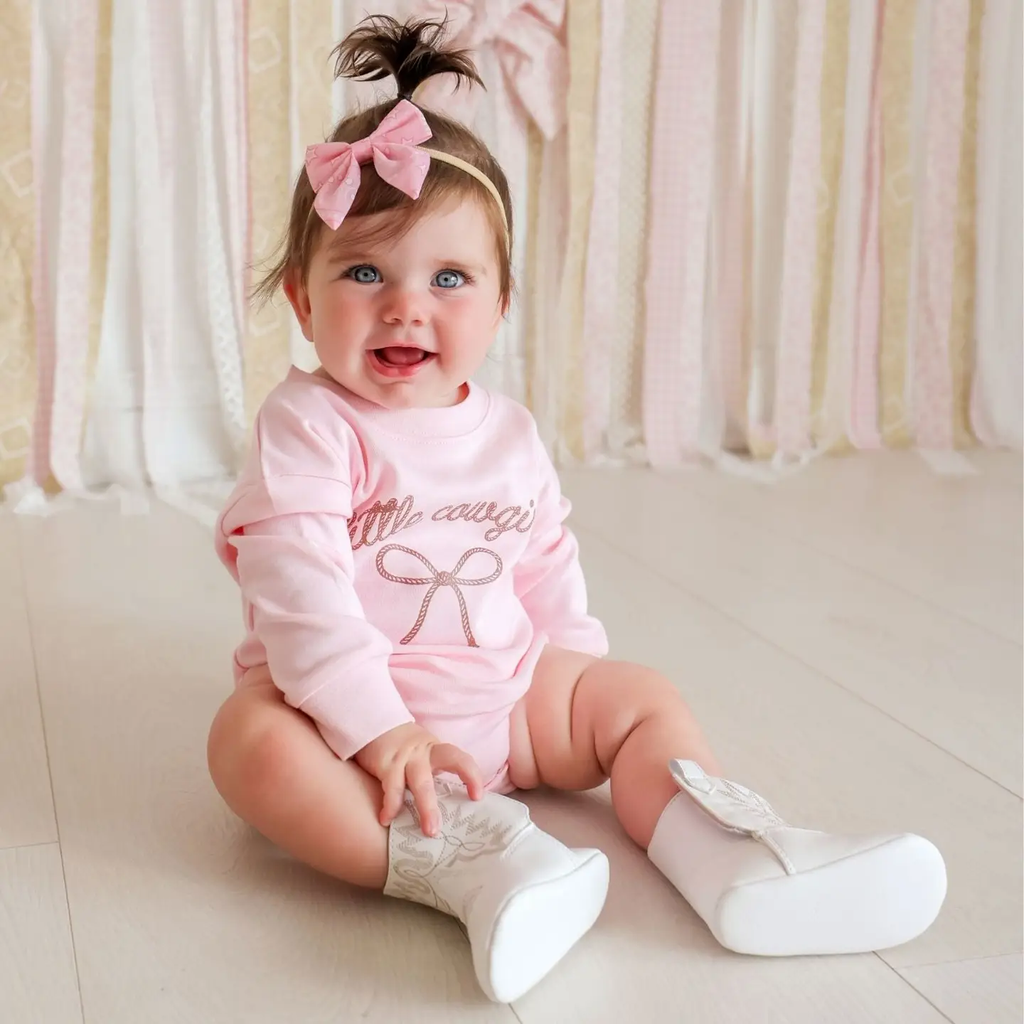 Pink Bandana Western Bow Baby Headband - Hair Accessories