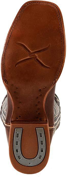 Twisted X Mens 14" Ruff Stock, Toffee & Charcoal - MRSL044
