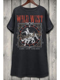 WILD WEST DRESS - MINERAL BLACK