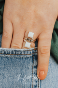 STERLING SILVER OPAL RING
