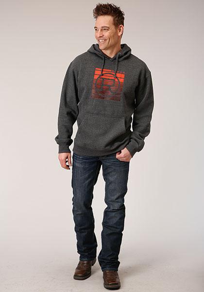 MENS OUTERWEAR   MENS ROPER L/S SWEATSHIRT W/HOOD - 03-097-0300-6604