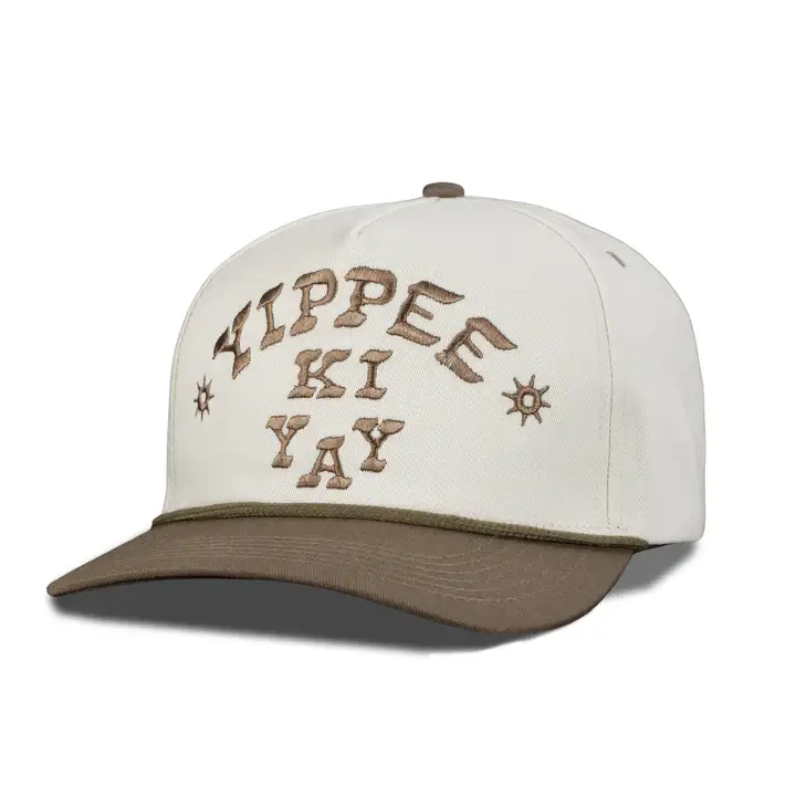 Yippee Ki Yay Hat - CREAM / BROWN