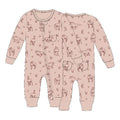 ORGANIC FOOTLESS 2-WAY ZIPPER ROMPER - RODEO ROSE