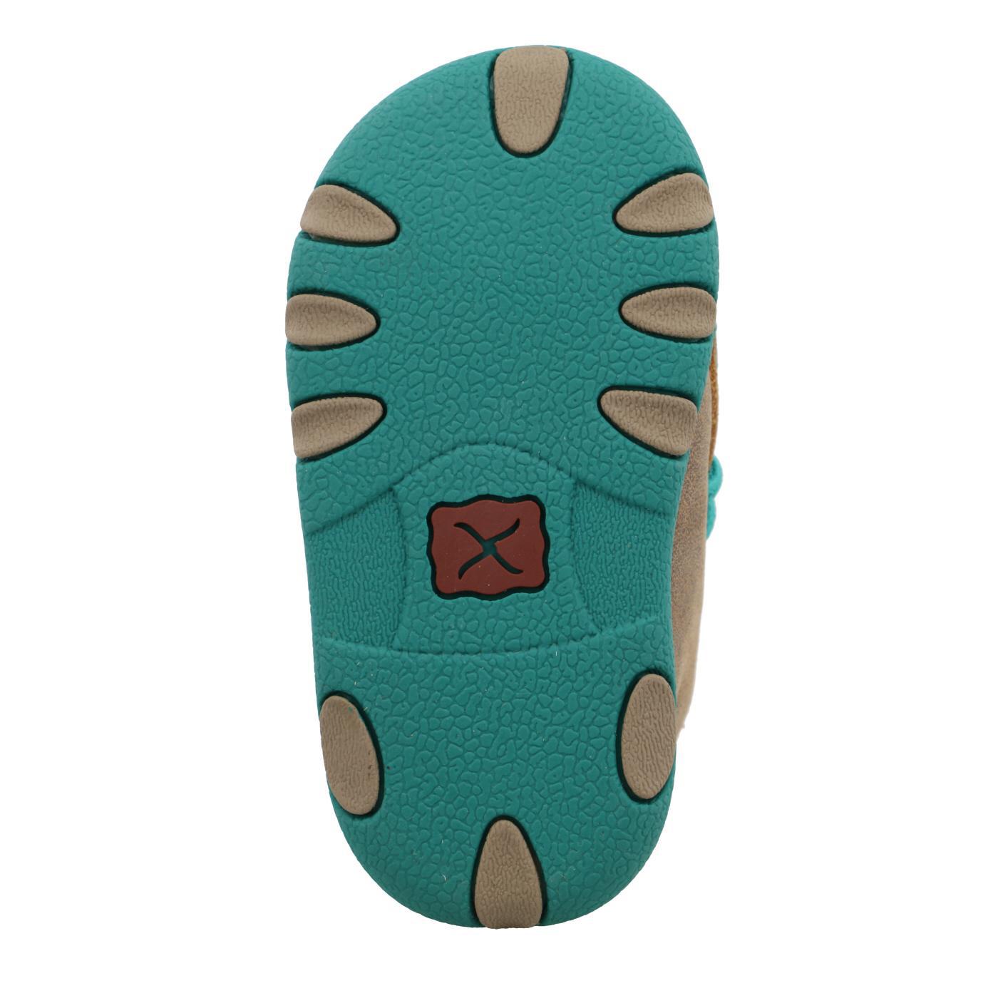 INFANT DRIVING MOCCASINS - BOMBER/TURQ ICA0008