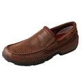 MENS SLIP ON DRIVING MOCCASINS - BROWN MDMS009