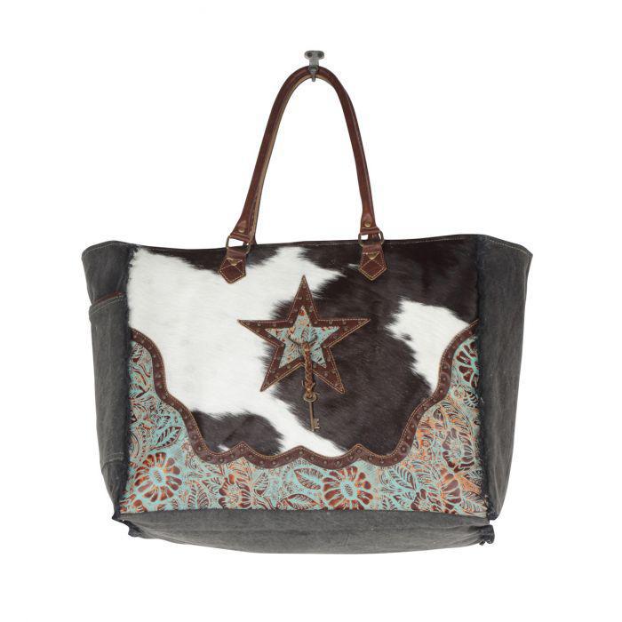 ASTERIAS CANVAS & HAIRON BAG S-4393